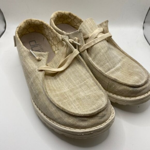 Hey Dude Shoes - Hey Dude Wendy women's tan loafer slip on